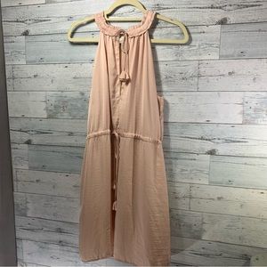 Greylin Pale Pink Halter Dress Size Medium